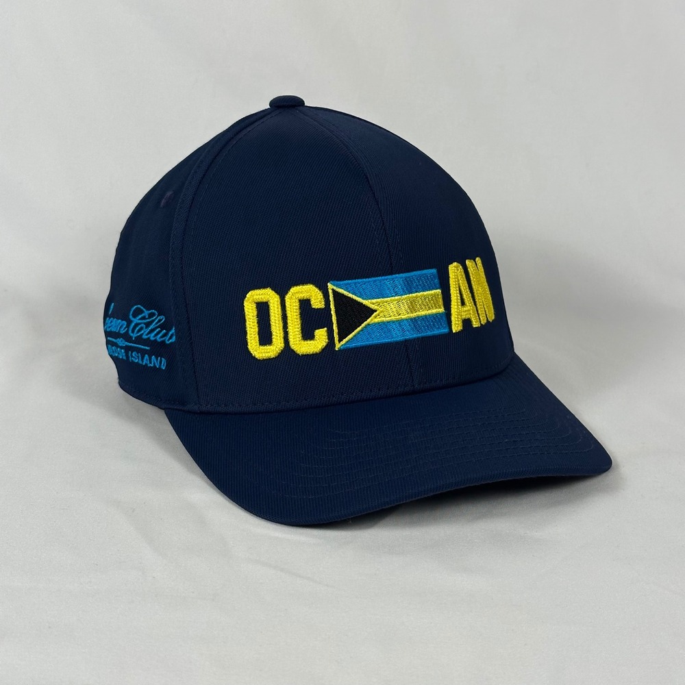 Ocean Club Paradise Island Golf Snapback Hat OSFA G/FORE Navy Blue Bahamas Cap